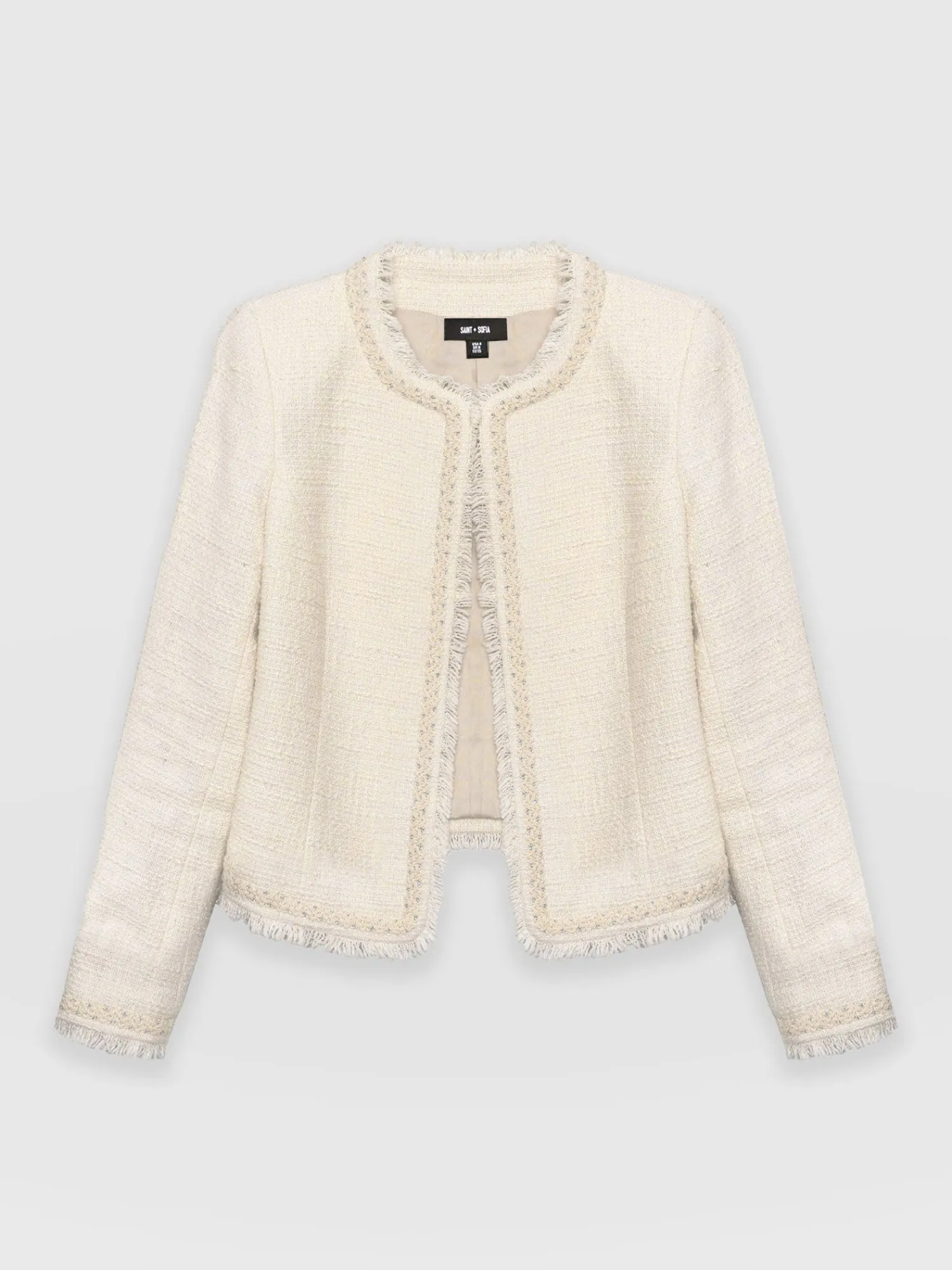 Online Saint and Sofia Rayner Jacket - Cream Bouclé