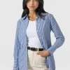 New Saint and Sofia Reagan Tie Shirt - Blue Stripe