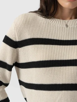 Discount Saint and Sofia Remy Crop Jumper - Stripe