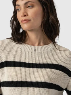 Discount Saint and Sofia Remy Crop Jumper - Stripe