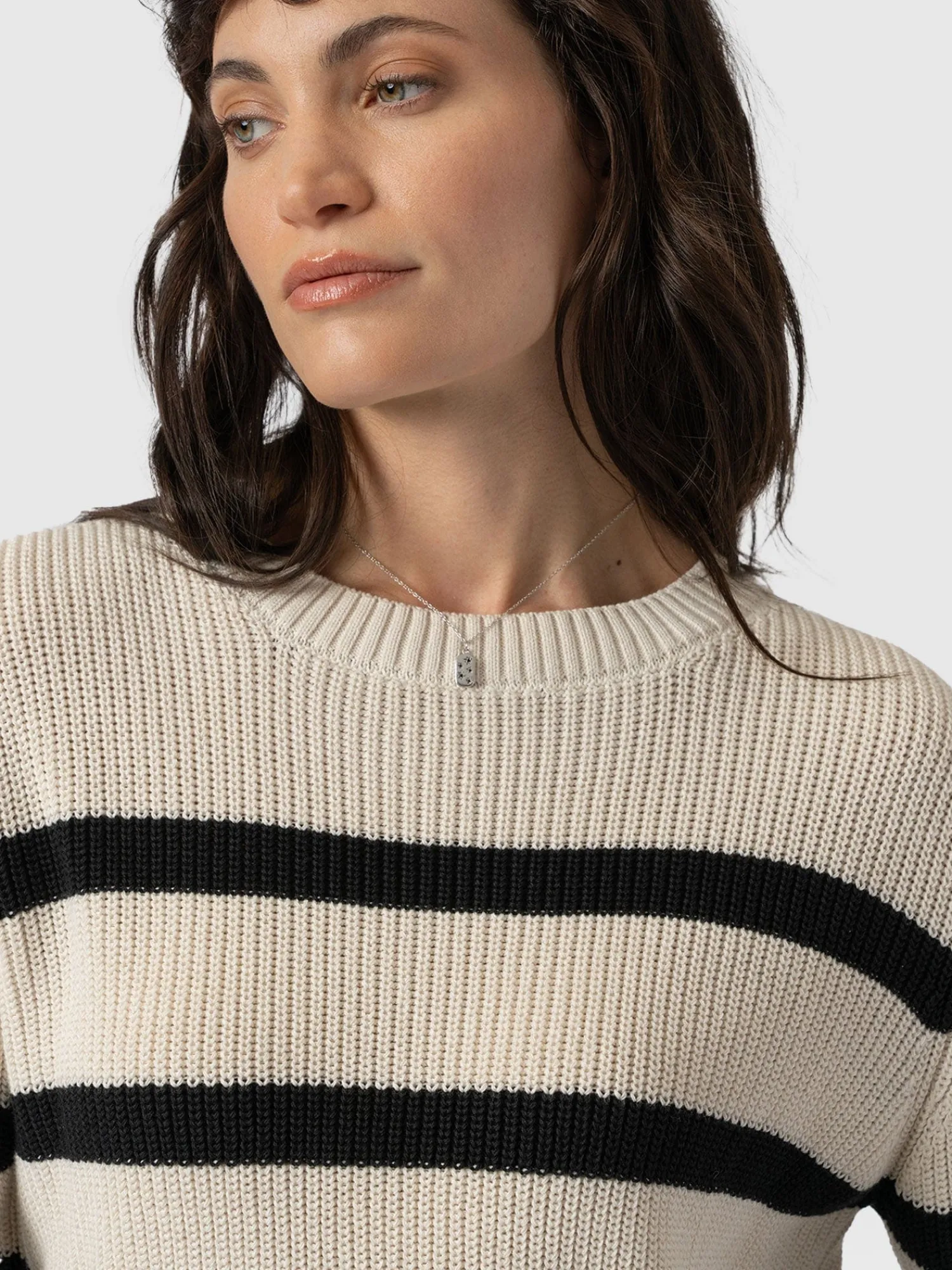Discount Saint and Sofia Remy Crop Jumper - Stripe