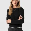 Sale Saint and Sofia Remy Crop Sweater - Black