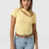 Sale Saint and Sofia Reveal Tee - Yellow