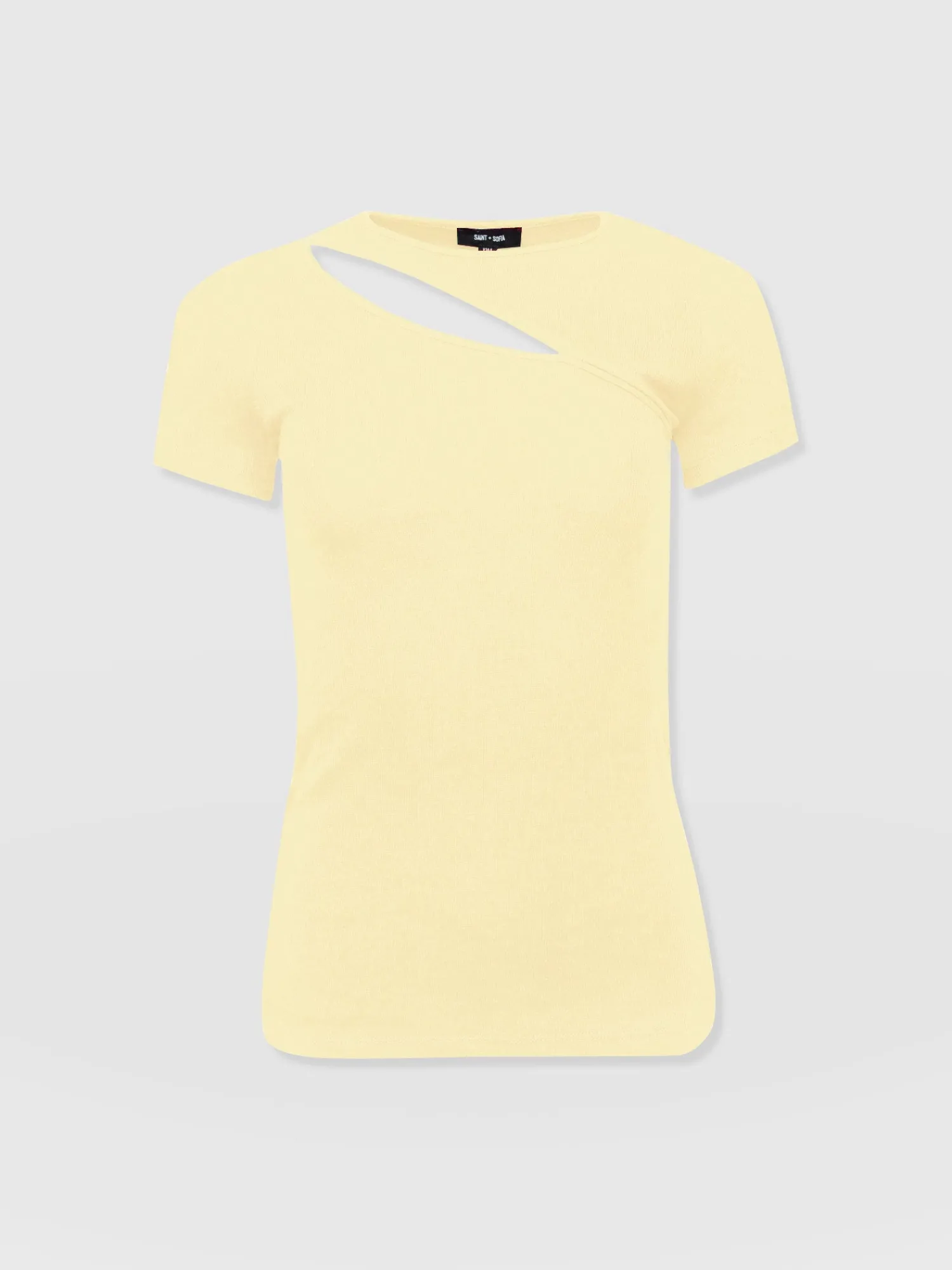 Sale Saint and Sofia Reveal Tee - Yellow