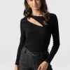 New Saint and Sofia Reveal Tee Long Sleeve - Black