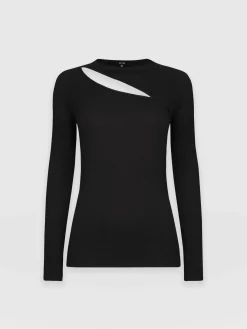 New Saint and Sofia Reveal Tee Long Sleeve - Black