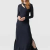 Clearance Saint and Sofia Reveal Viscose Runway Dress - Navy