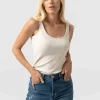Outlet Saint and Sofia Rib Cami - Cream
