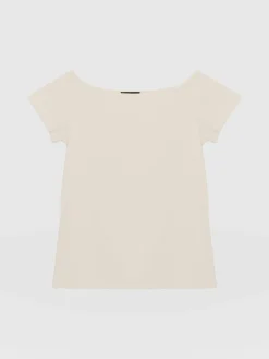 Clearance Saint and Sofia Riviera Tee - Cream