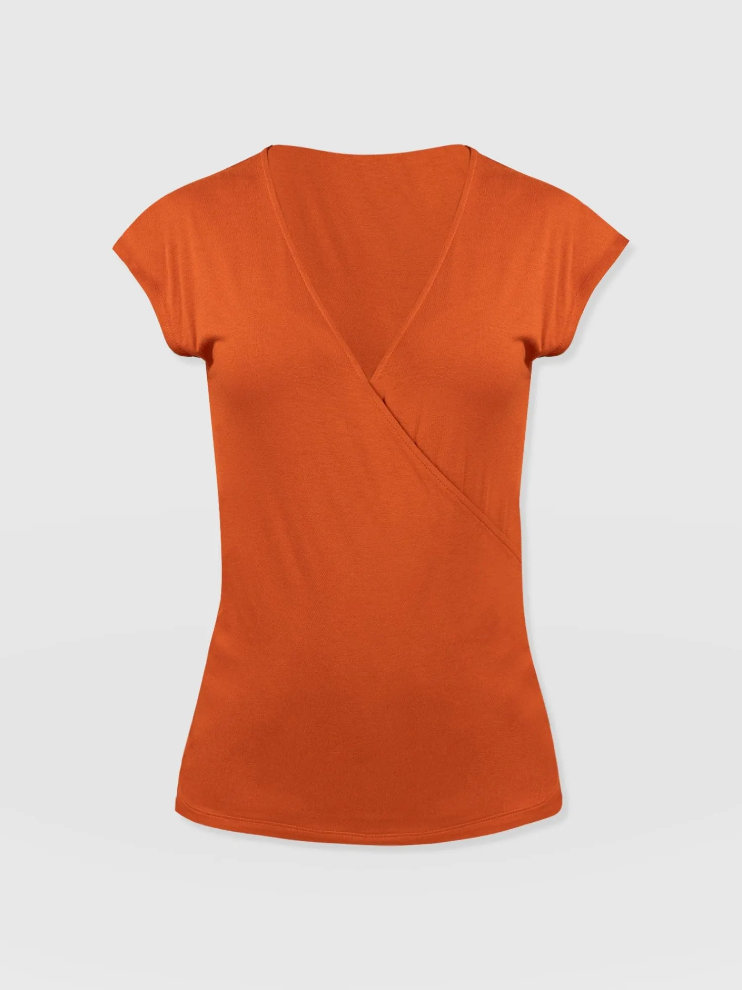 Discount Saint and Sofia Rosa Wrap Tee - Amber