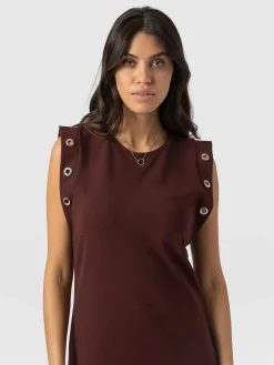 Sale Saint and Sofia Rowan Dress - Maroon