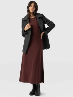 Sale Saint and Sofia Rowan Dress - Maroon