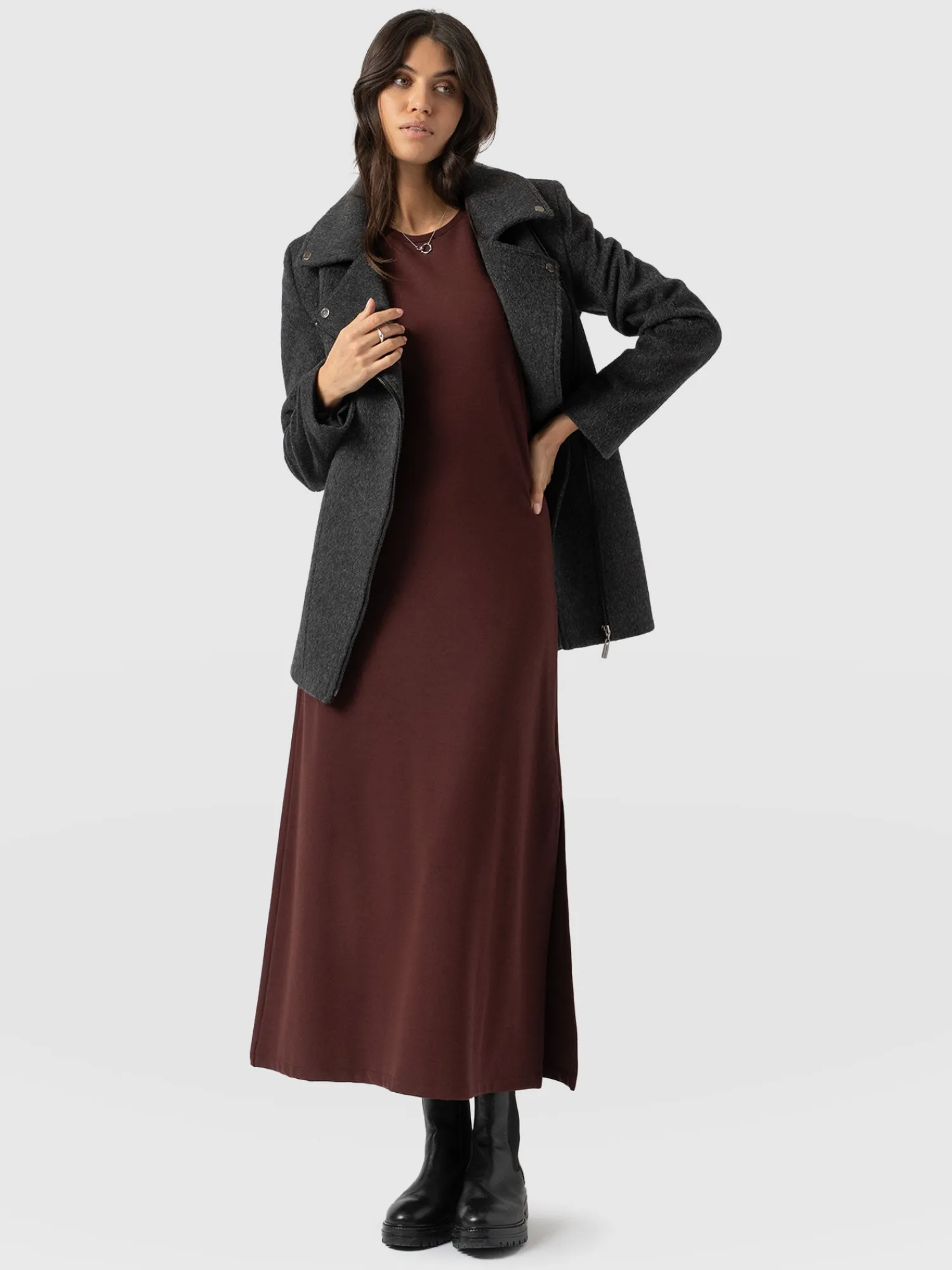 Sale Saint and Sofia Rowan Dress - Maroon