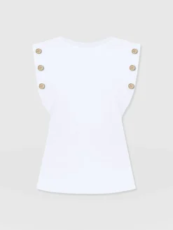 Sale Saint and Sofia Rowan Tee - White