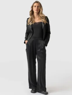 New Saint and Sofia Rowan Wide Leg Pant - Black