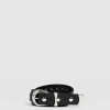 Fashion Saint and Sofia Roxie Studded Belt - Black