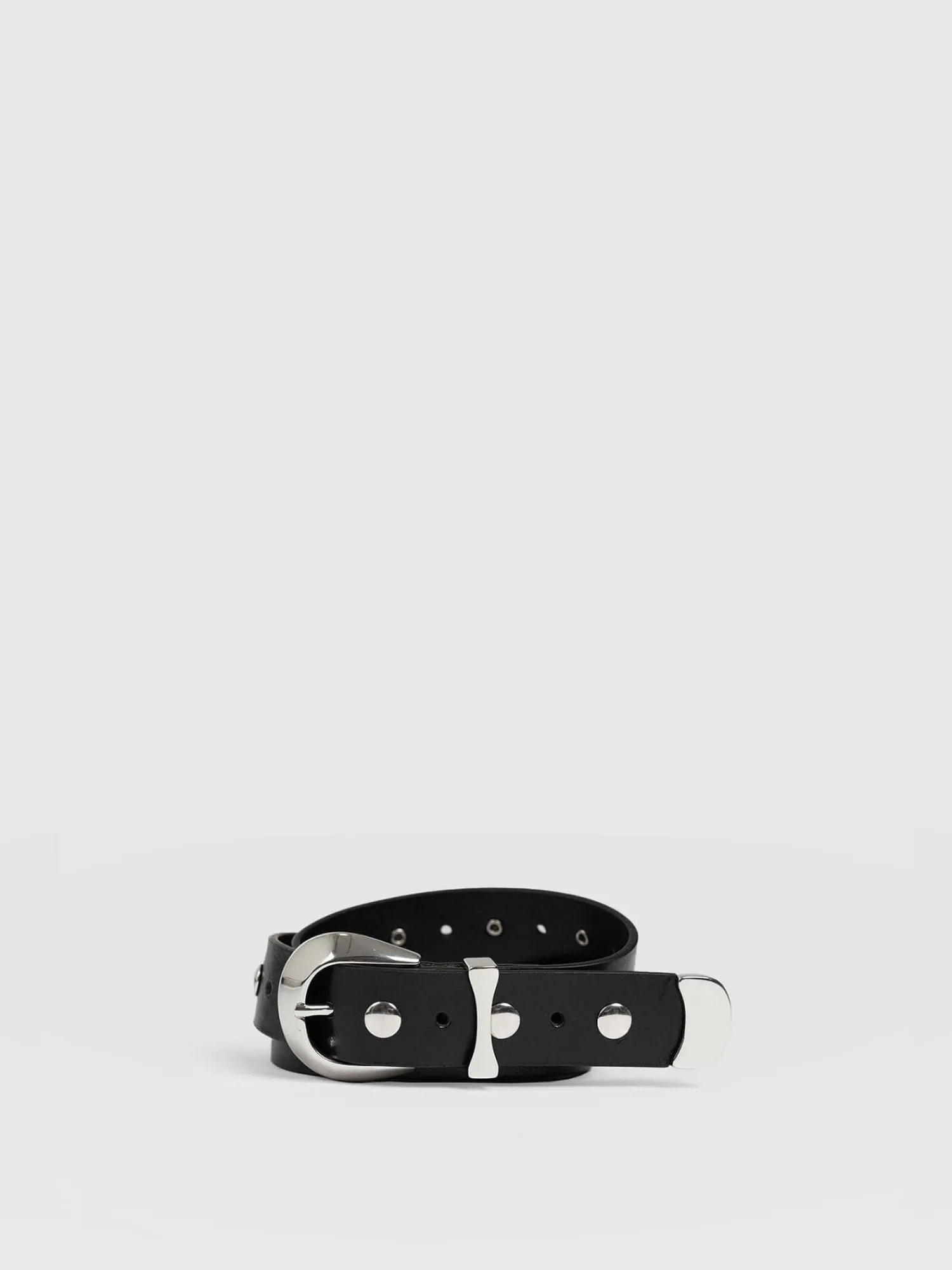 Fashion Saint and Sofia Roxie Studded Belt - Black