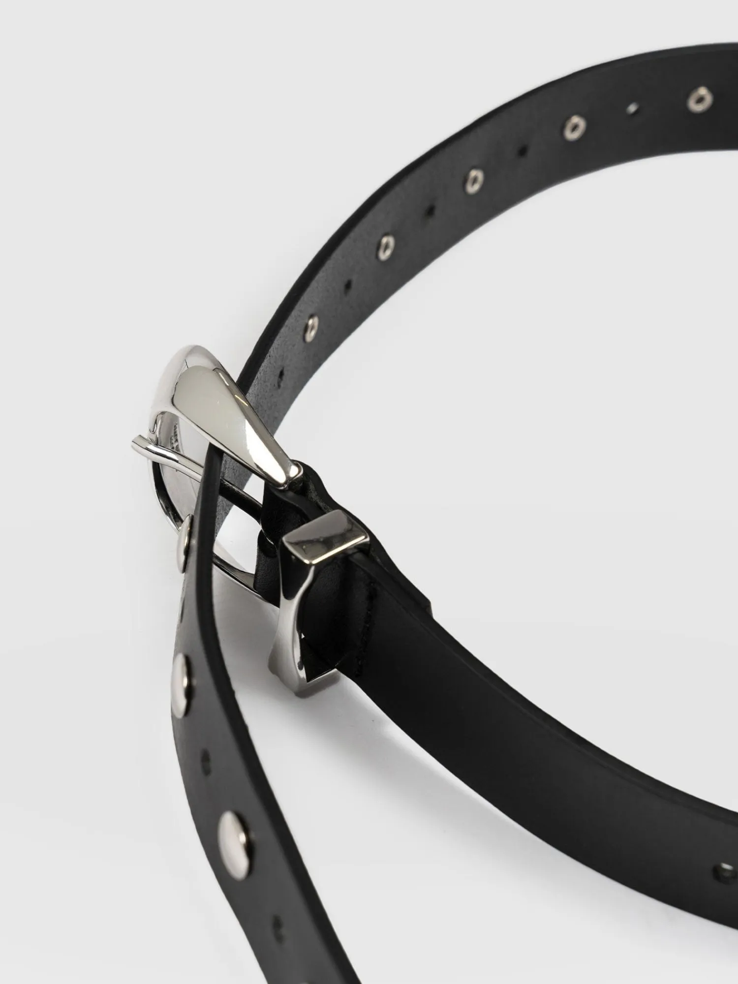 Fashion Saint and Sofia Roxie Studded Belt - Black