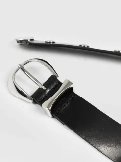 Fashion Saint and Sofia Roxie Studded Belt - Black