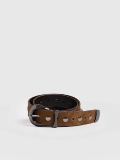 Best Saint and Sofia Roxie Studded Belt - Camel