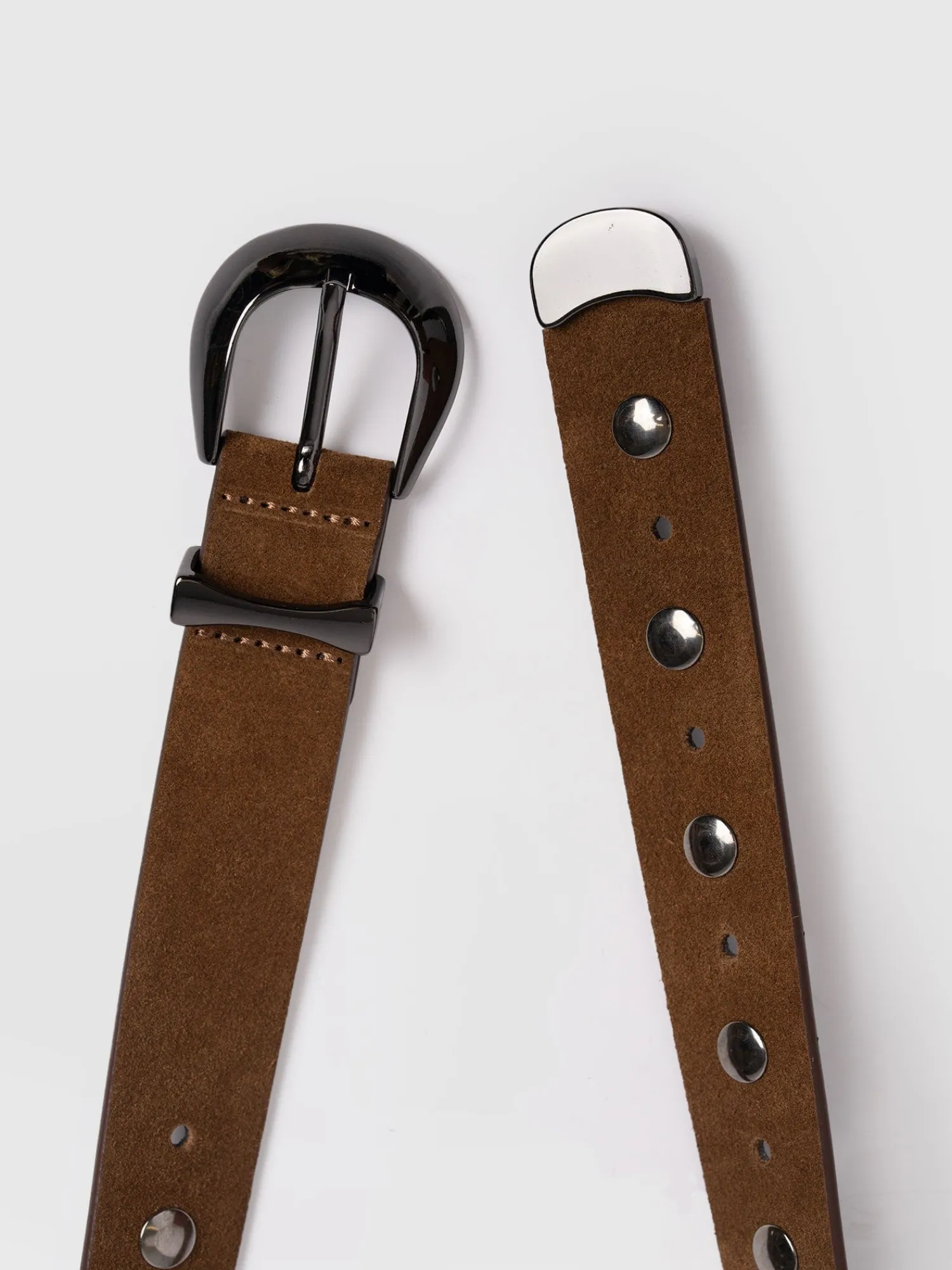 Best Saint and Sofia Roxie Studded Belt - Camel