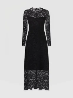Sale Saint and Sofia Runway Lace Dress - Black