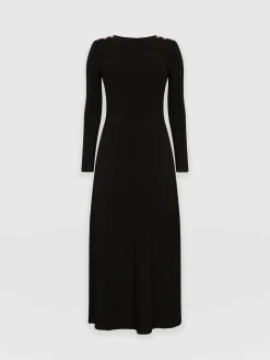 Online Saint and Sofia Runway Maxi Dress - Black