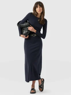 Hot Saint and Sofia Runway Maxi Dress - Navy