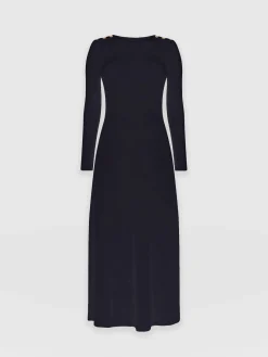 Hot Saint and Sofia Runway Maxi Dress - Navy