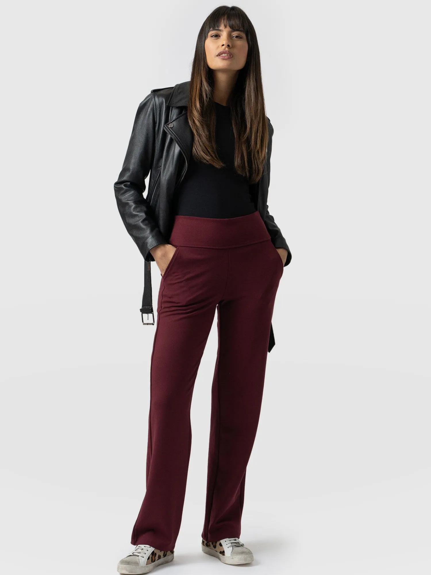 Fashion Saint and Sofia Runway Pant - Burgundy