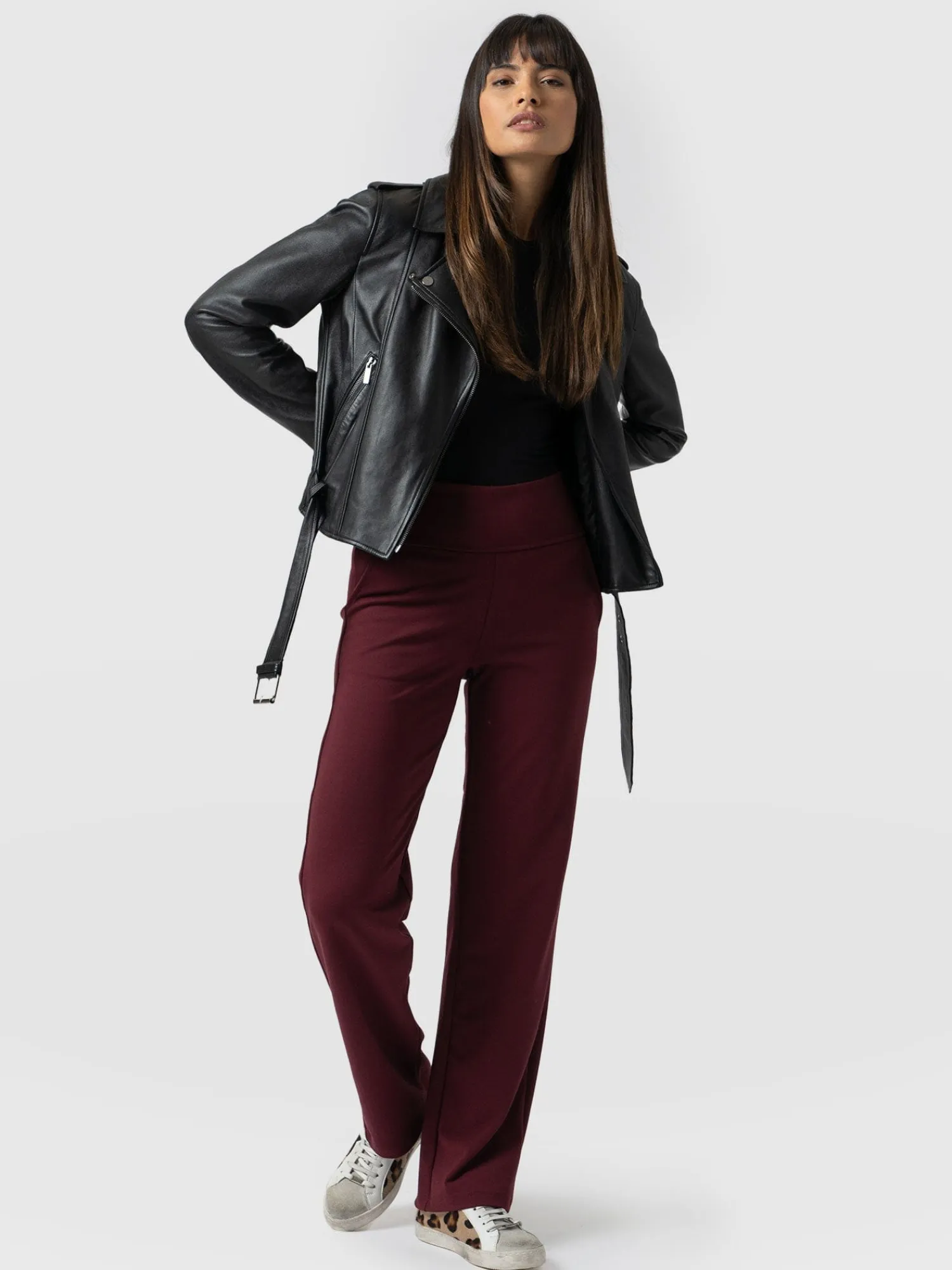 Fashion Saint and Sofia Runway Pant - Burgundy