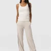 New Saint and Sofia Runway Pant - Light Beige Stripe