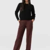 Online Saint and Sofia Runway Pant - Maroon - Bronze Stripe