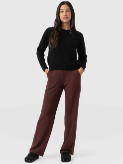Online Saint and Sofia Runway Pant - Maroon - Bronze Stripe