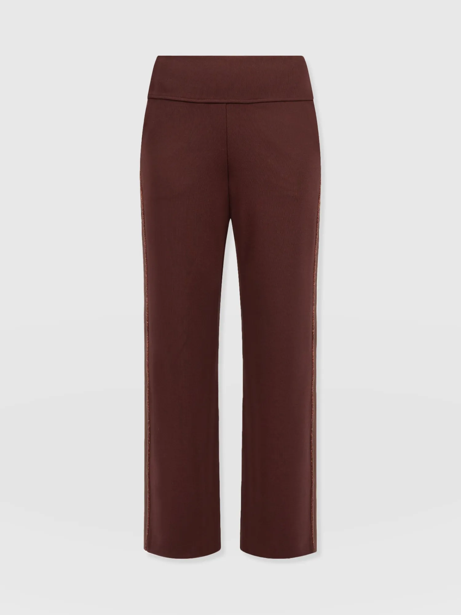 Online Saint and Sofia Runway Pant - Maroon - Bronze Stripe