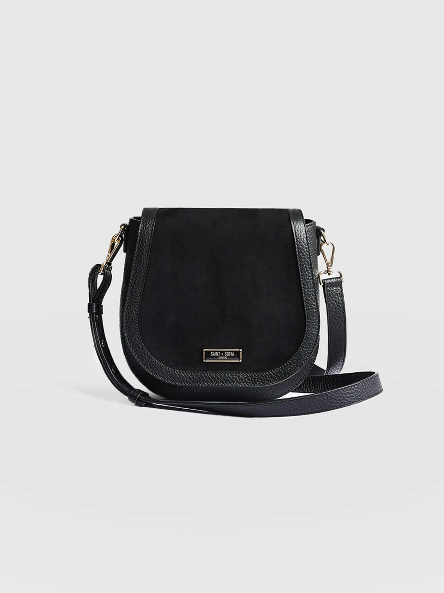 Hot Saint and Sofia Saddle Bag - Black