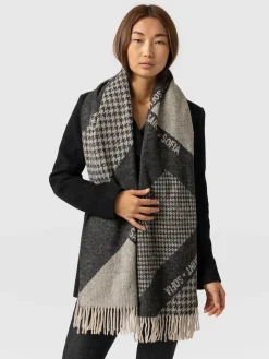 Outlet Saint and Sofia Saint + Sofia Scarf - Black/Grey