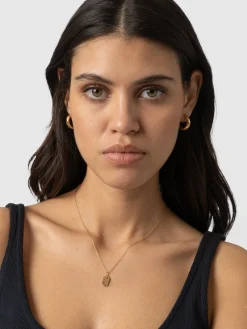 Hot Saint and Sofia Scatter Star Charm Necklace - Gold/Black