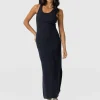 Outlet Saint and Sofia Sleeveless Rib Dress - Navy