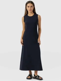 Online Saint and Sofia Sleeveless Runway Maxi Dress - Navy