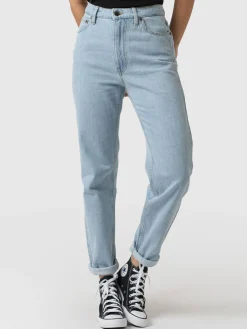Clearance Saint and Sofia Slim Mom Jeans - Pale Blue