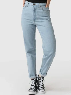 Clearance Saint and Sofia Slim Mom Jeans - Pale Blue