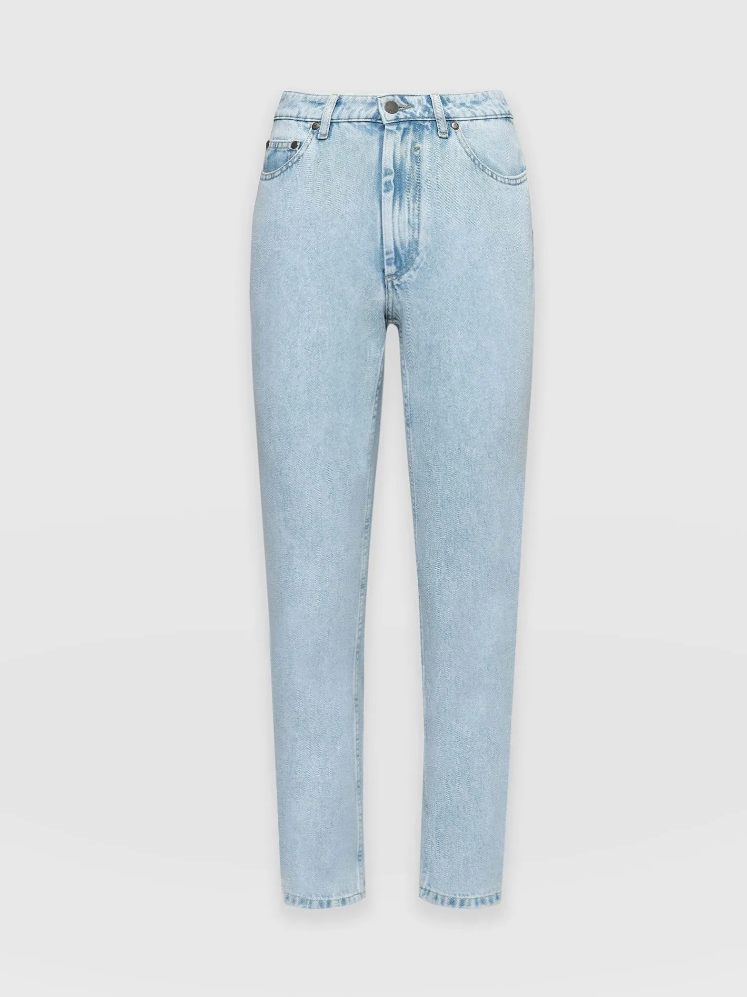 Clearance Saint and Sofia Slim Mom Jeans - Pale Blue