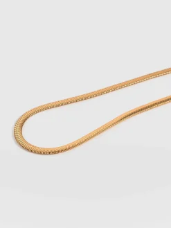 Fashion Saint and Sofia Snake Chain Necklace- Gold