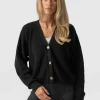 Sale Saint and Sofia Soho Crop Cardigan - Black