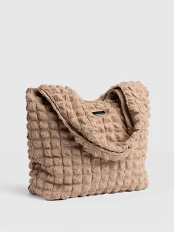 Fashion Saint and Sofia Soho Shoulder Tote Bag - Beige