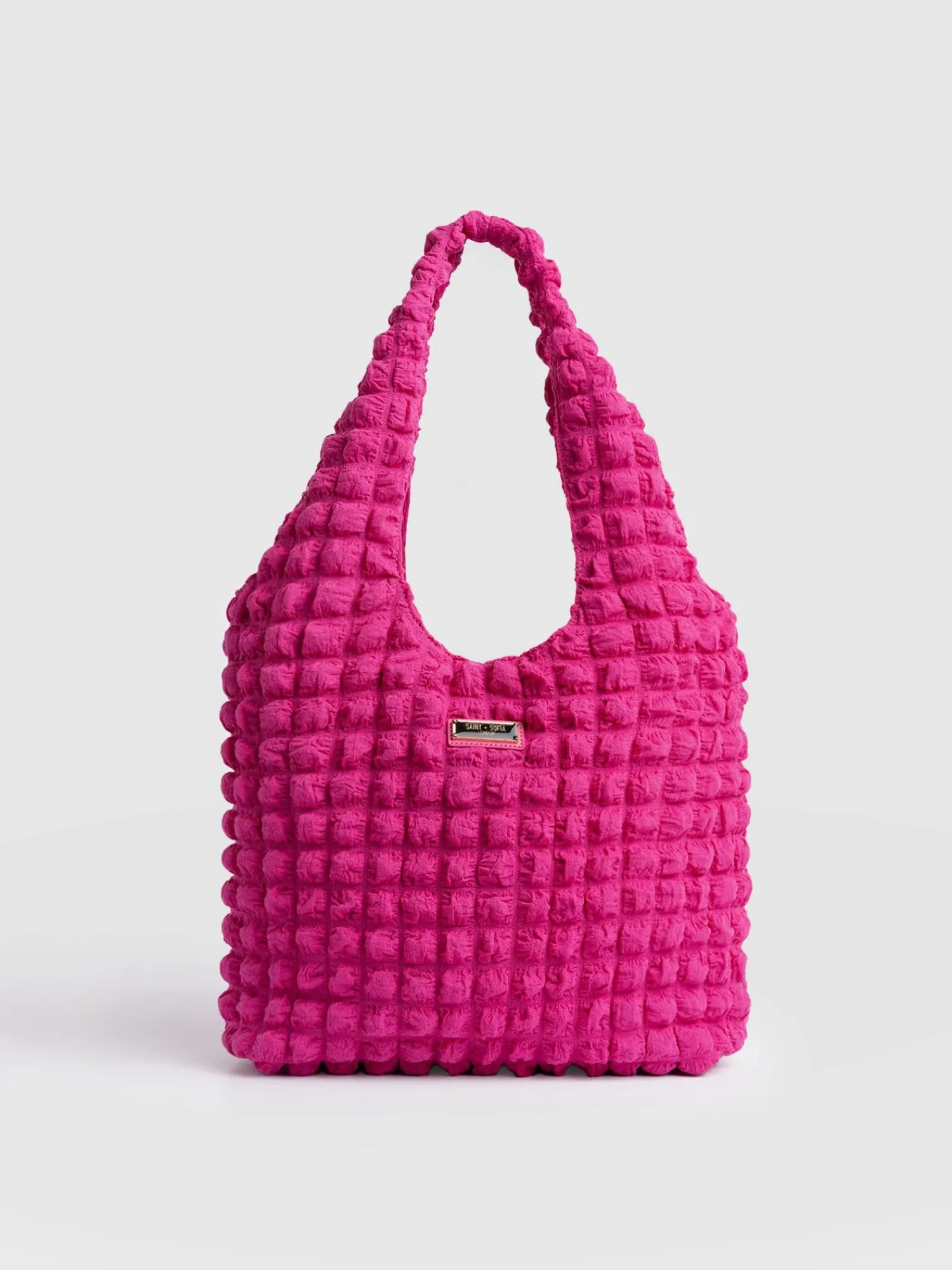 Outlet Saint and Sofia Soho Shoulder Tote Bag - Fuchsia Pink