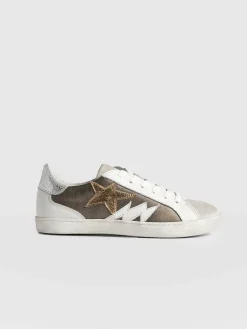 Sale Saint and Sofia Spitalfields Sneaker - Metallic Gold