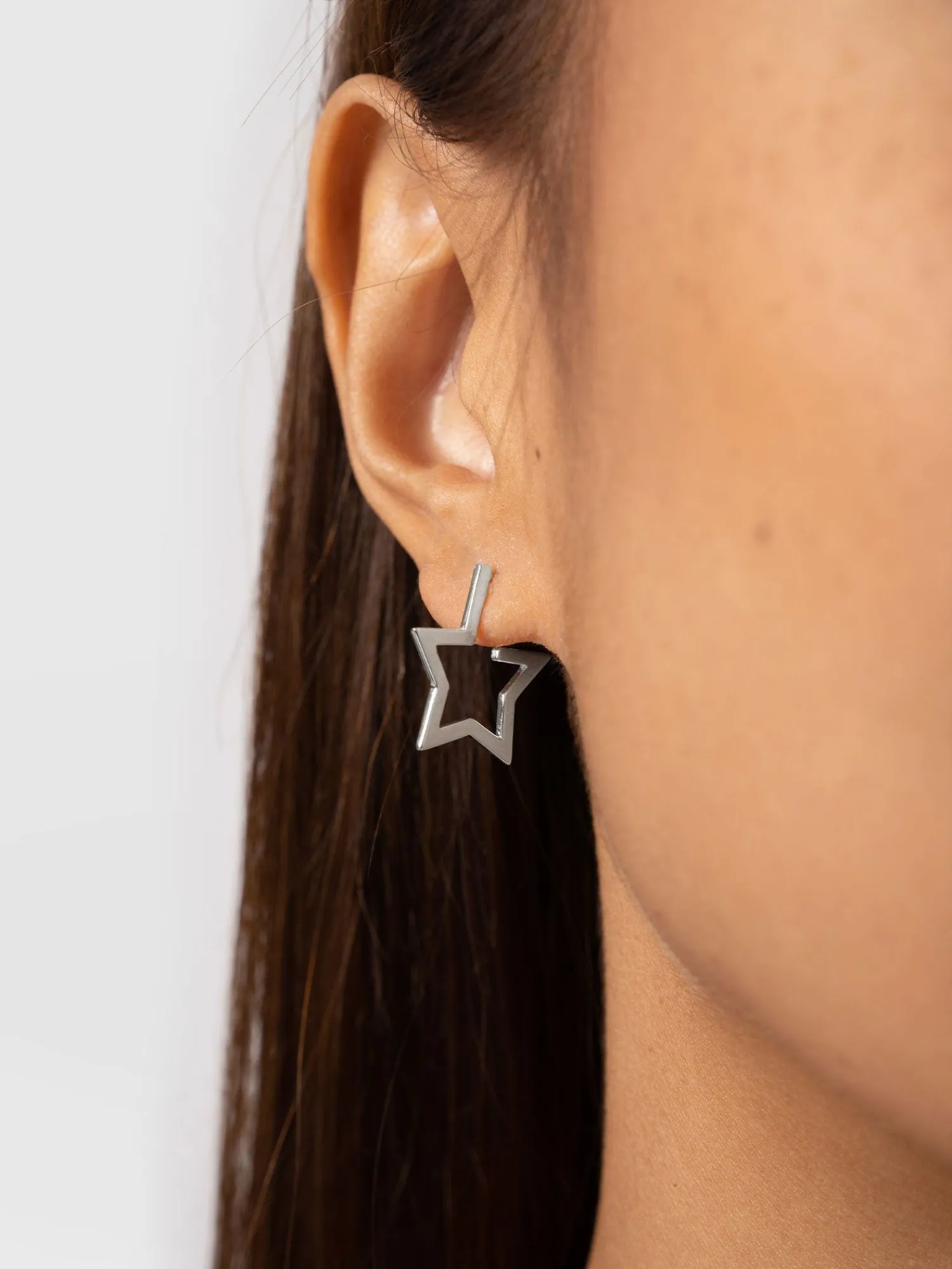 Fashion Saint and Sofia Star Earrings - Silver