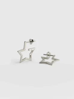 Fashion Saint and Sofia Star Earrings - Silver